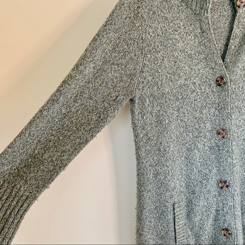 Wool Heathered Sweater Duster/Cardigan